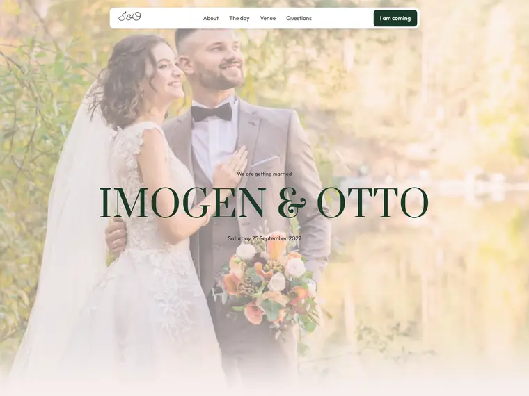 Marlow, a wedding website design