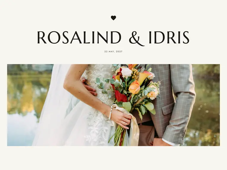 Hartfield, a wedding website design